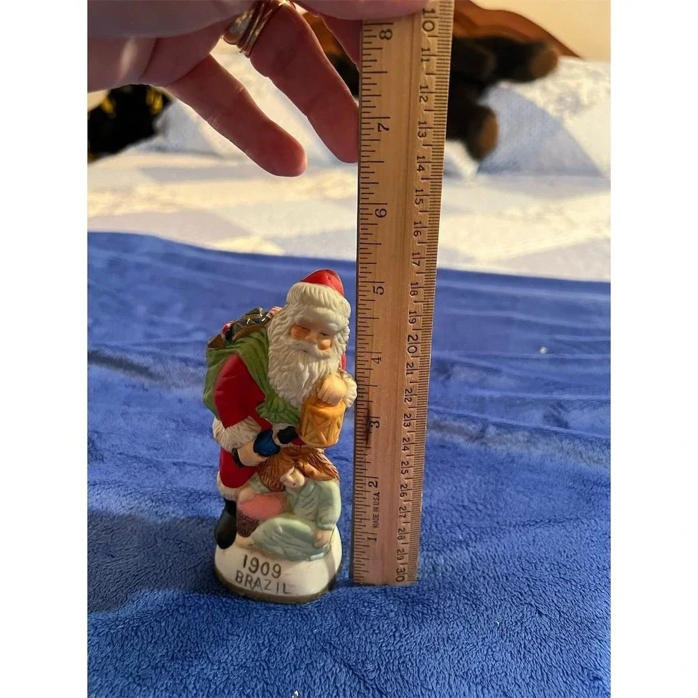 Vintage Old World Christmas Santa Claus Ceramic Figurine 7